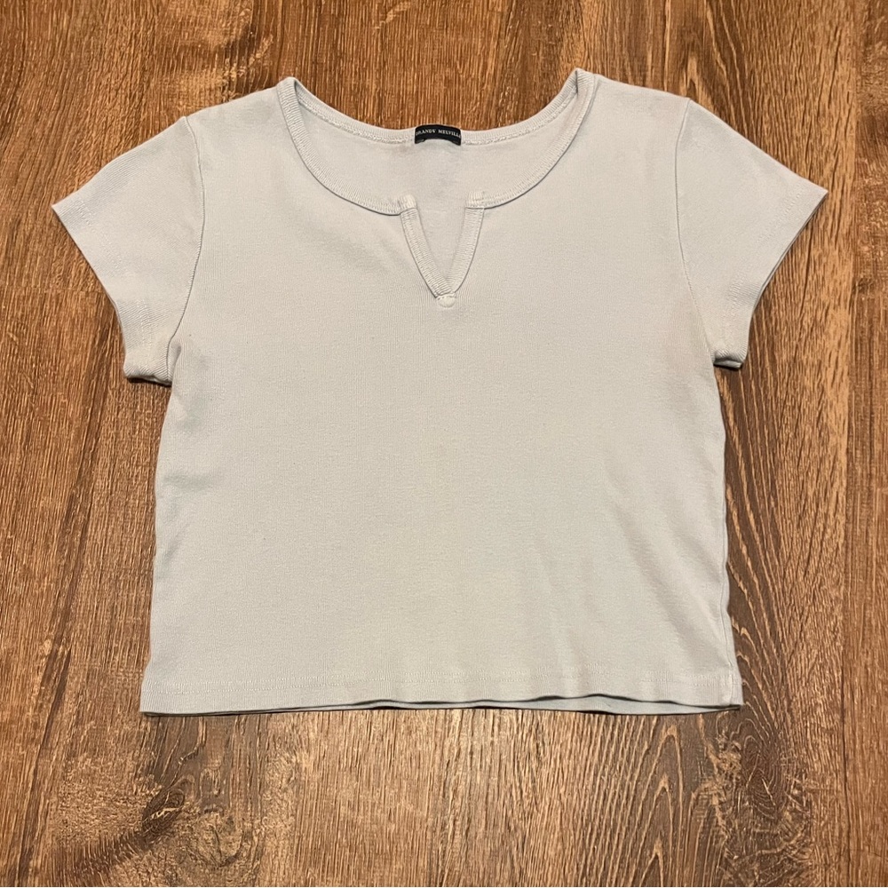brandy melville ashlyn v-notch top